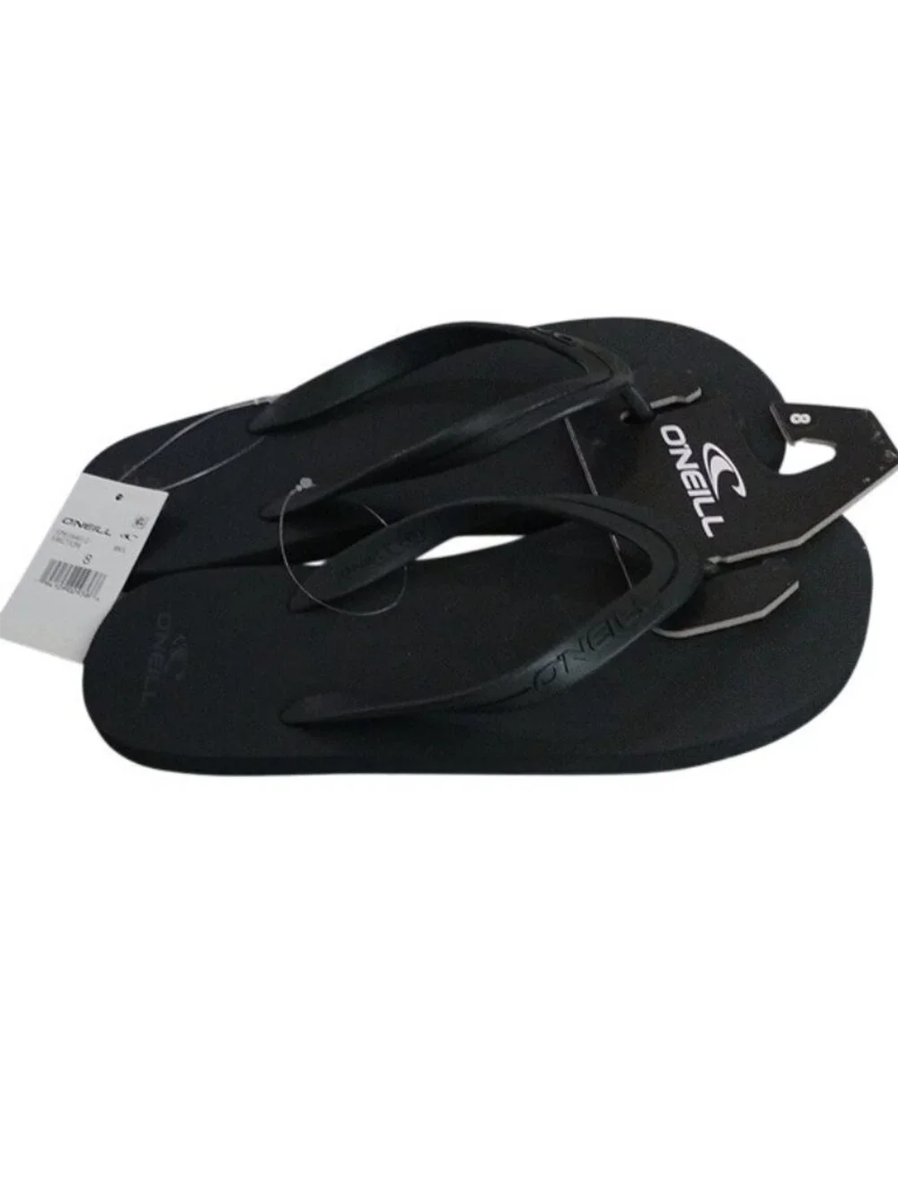 O'Neill Friction Flip Flop Sandals, Black, Size 8